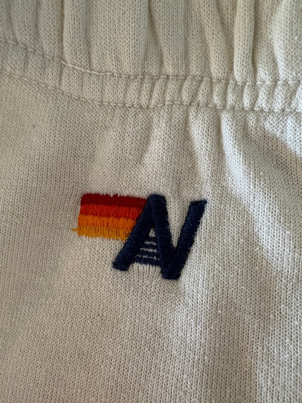Aviator Nation Smiley Joggers ~ Large ~ Cream ~ See Notes - Picture 3 of 12